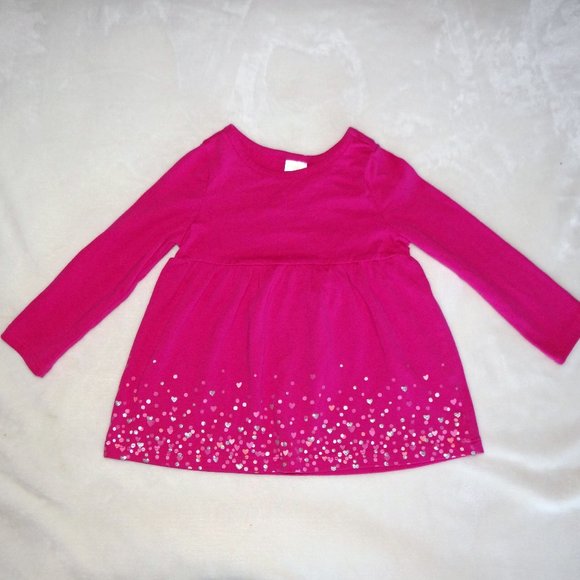 Bundle of 2 Girls Long Sleeve tops Pink & Black Size 2T Gymboree & Carters - Picture 2 of 8